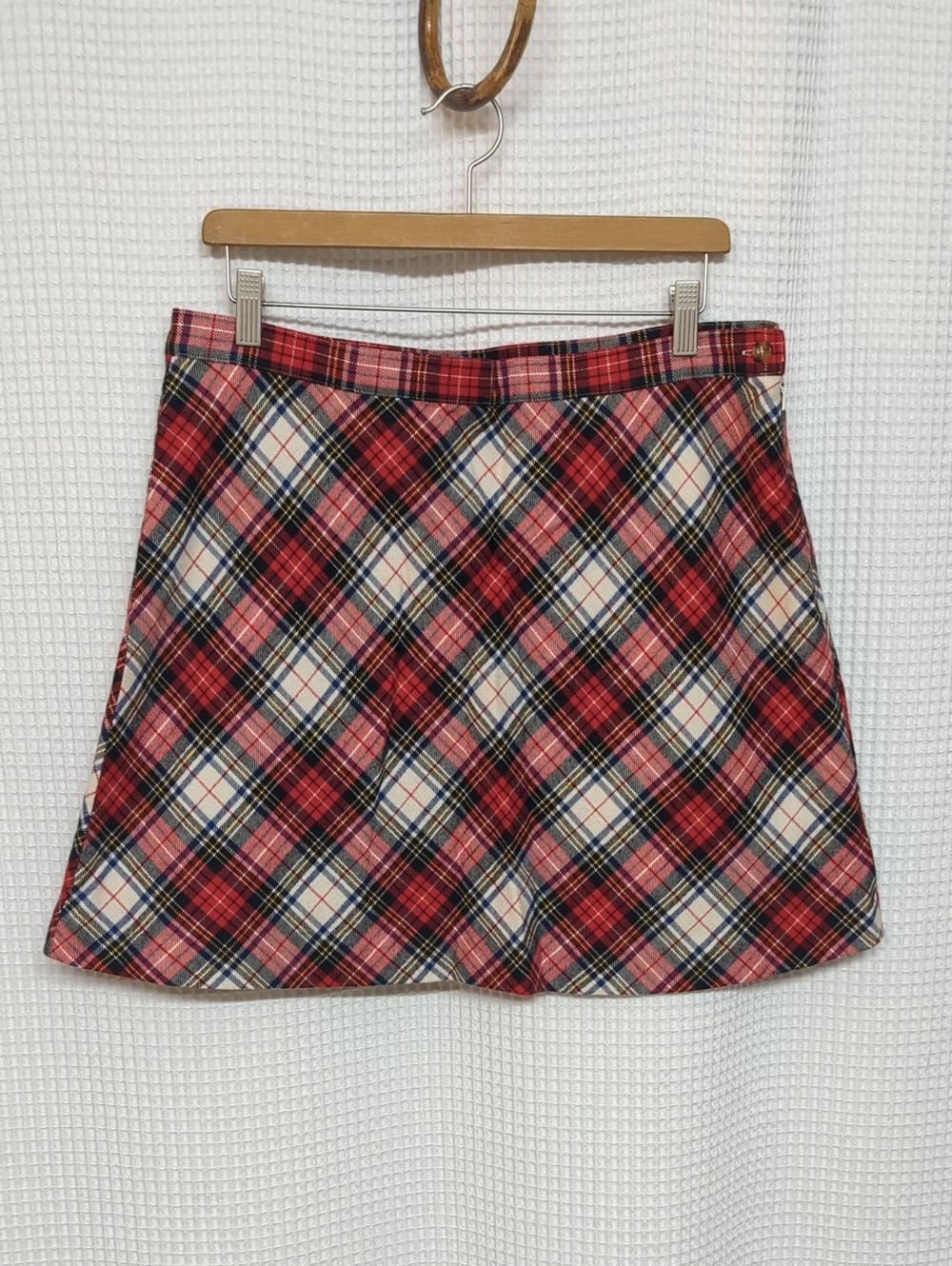 Lucky Brand Plaid Wool Blend Skirt